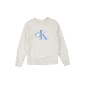 Calvin Klein Jeans Sweater majica azur / siva melange / bijela