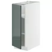 METOD Podni element s policama, bela/Kallarp tamna sivozelena visokog sjaja, 30x60 cm