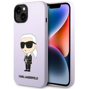 Karl Lagerfeld iPhone 14 Plus 6,7 hardcase purple Silicone Ikonik (KLHCP14MSNIKBCU)