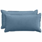vidaXL Prevleka za blazino 2 kos HOUTEN Modra 40 x 80 cm korduroy