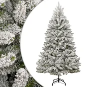 Vidaxl Umetna novoletna jelka s snegom 240 cm