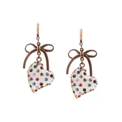 Betsey Johnson Uhani bronasta/rumena/rdeča/bela