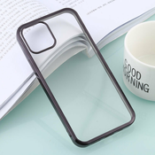Ovitek za iPhone 12 Pro Max | Črna krom barva, prozoren