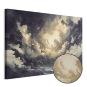 Slika - Epic Light Play: The Sun Battling for Dominance Over the Clouds 30x20