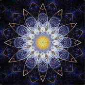Norimpex - Puzzle Diamantna slika: Modra mandala 30x30cm 7D - 1 - 39 kosov
