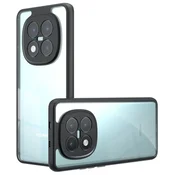 GS Ovitek za Xiaomi Redmi Note 15 Pro Plus 5G/Poco M8 Pro 5G, Fusion Hybrid, prozoren s črnim okvirjem