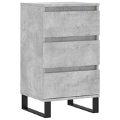 Komoda siva boja betona 40 x 35 x 70 cm od konstruiranog drva