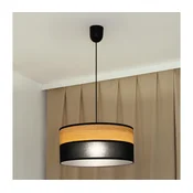 Luster na sajli ALBA 1xE27/15W/230V O 45 cm crna/smeđa