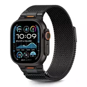 Tech-protect Milano Vanguard remen za Apple Watch 44/45/46/49mm, black