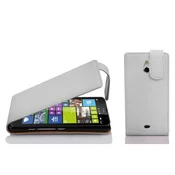 Cadorabo Cadorabo Ohišje, združljivo z Nokia Lumia 1320 v snežno bela - Zaščitni ovitek v obliki flipa iz teksturiranega umetnega usnja, (20563412)