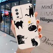 Cute ovitek za Vivo Y76 5G – bel mehek TPU ovitek z risanim motivom živali