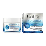 Eveline Eveline Hyaluron Therapy krema-ampula za preprečevanje suhosti in občutka zategnjenosti, dan/noč 50 ml
