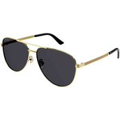 Gucci GG1233SA 001 ONE SIZE (63) Zlata/Siva