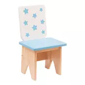 Personalized Wooden Kids’ Chair – Unique Design & Premium Quality! – Classic Stars Light Blue