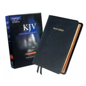 KJV Concord Reference Bible, Black Edge-lined Goatskin Leather, Red-letter Text KJ566:XRE Black Goatskin Leather RCD266