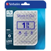 Verbatim Store n Go 1 TB zunanji trdi disk USB 3.2 Gen 1, 5400 RPM, srebrn