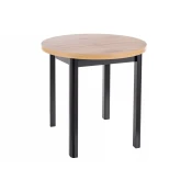 Miza Detroit 704 (Artisan hrast + Črna) Črna, Artisan hrast, 75cm, Iverna plošča, MDF plošča
