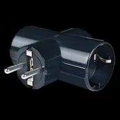 ALING-CONEL Kombinovani T razvodnik/utikac sa 3 pikljucnice 16A 250V~