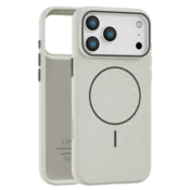Leather Grip MagSafe maska za iPhone 17 Pro - Bela