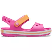 Crocs Crocband Sandal Kids Electric Pink/Cantaloupe 12856-6QZ dekliški sandali, roza, 32–33