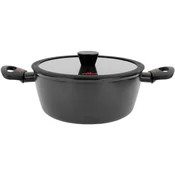 VITRINOR lonec Chef Eco 24cm, dvojni ročaj, indukcija, jeklo, emajl, prevleka
