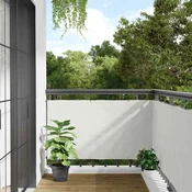 Balkonski zaslon za privatnost bijeli 700 x 120 cm PVC