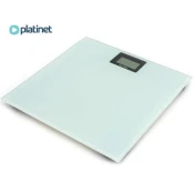 Platinet Omega OBSW osebna tehtnica, LCD, do 180 kg, bela