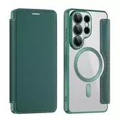 Etui SmartMag Book z Magsafe tehnologijo in RFID denarnico za Samsung Galaxy S26 Ultra - green