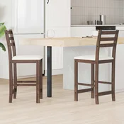 Trpezarijske stolice 2 pcs Svijetlosmeda 40 x 47,5 x 99,5 cm