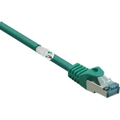 Renkforce Renkforce RF-5056420 RJ45 omrežni kabel\, Patch kabel CAT 6a S/FTP 1.00 m zelena z zaščitnim zapornim zatičem\, ognjevaren 1 kos, (20418364)