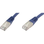 econ connect econ connect F6TP0\,5BL RJ45 omrežni kabel\, Patch kabel CAT 6 S/FTP 0.50 m modra dvojno zaščiten 1 kos, (20415543)