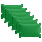 vidaXL Prevleka za blazino 6 kos HOUTEN Zelena 30 x 50 cm Poliester