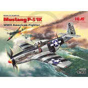 ICM ICM48154 Mustang P-51K, ameriški lovec druge svetovne vojne, model 1:48