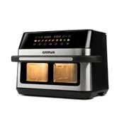G3 Ferrari G10223 fryer Double 12 L Stand-alone 2200 W Hot air fryer Black, Stainless steel