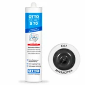 KOOP CHEM OTTOSEAL S-70 premium nevtralni silikon za naravni kamen, 310 ml C67 ANTRACITNA