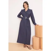 Trendyol Modest Ženska haljina Tctss26Eb00072, Tamnoplava