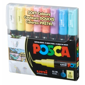 Uni pak marker Posca pc-1m pastelne boje 8/1