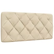 vidaXL Blazina za vzglavje krem 100 cm blago