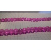Ispucale staklene perle kugla 8 mm roze
