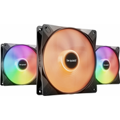 Be quiet! be quiet! LIGHT WINGS LX 140mm PWM visokohitrostni ventilator 3-pack, črn, RGB osvetlitev, 1800 RPM