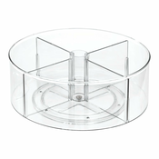Okrogla prozorna škatla za shranjevanje iDesign The Home Edit, ? 29 cm