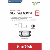 SanDisk USB stik 128 GB SDCZ450-128G-G46 SanDisk Ultra® Type-C™ crna/srebrna USB 3.1