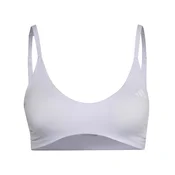 ADIDAS PERFORMANCE Športni nederček OPTIME ESSENTIALS svetlo lila / bela