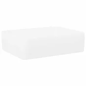vidaXL Umivalnik bel 48x37x13 cm keramični pravokotni
