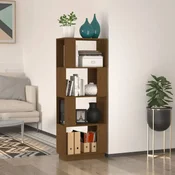 Ormaric za knjige / pregrada boja meda 51x25x132 cm borovina