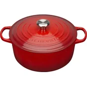 Casserole lonac SIGNATURE 24 cm, 4,2 l, CERISE, lijevano željezo, Le Creuset