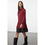 Trendyol Milla Ženska haljina Twoaw25El00282, Bordo