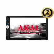 AKAI auto radio, FM, AM, 7 TFT, BT, USB, SD, HandsFree, video, crni CA2DIN7135S