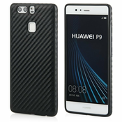 QULT silikonski ovitek za Huawei P9 - karbon