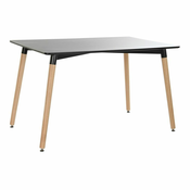 Blagavaonski stol DKD Home Decor Crna Prirodno Drvo Breza Drvo MDF 120 x 80 x 74 cm